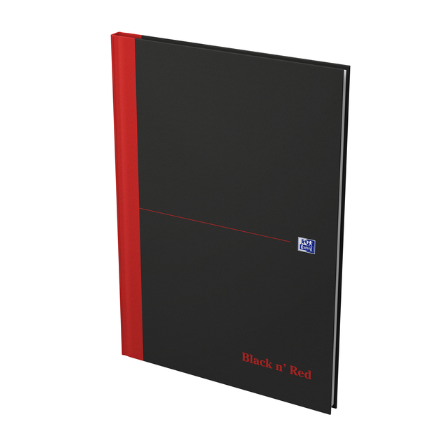 Notitieboek Oxford Black n’ Red A4 96vel ruit 5mm