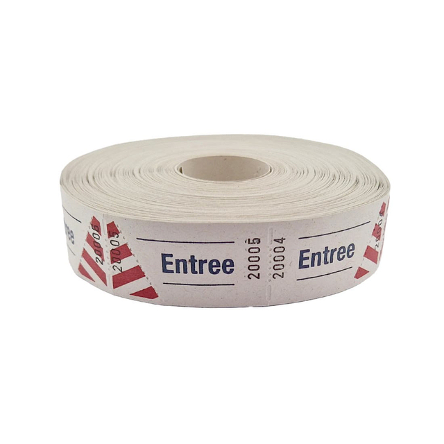 Entreebewijs Combicraft nummering 1-1000 wit 1000 stuks