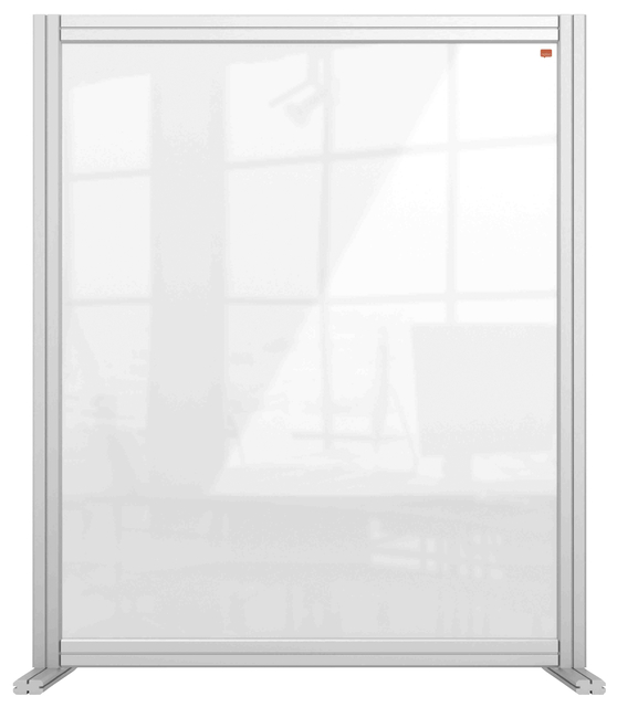 Bureauscherm Nobo Modulair transparant acryl 80x100cm