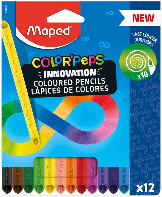 Kleurpotlood Maped Color’Peps Infinity set à 12 kleuren