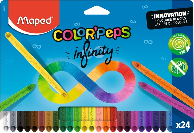Kleurpotlood Maped Color’Peps Infinity set à 24 kleuren