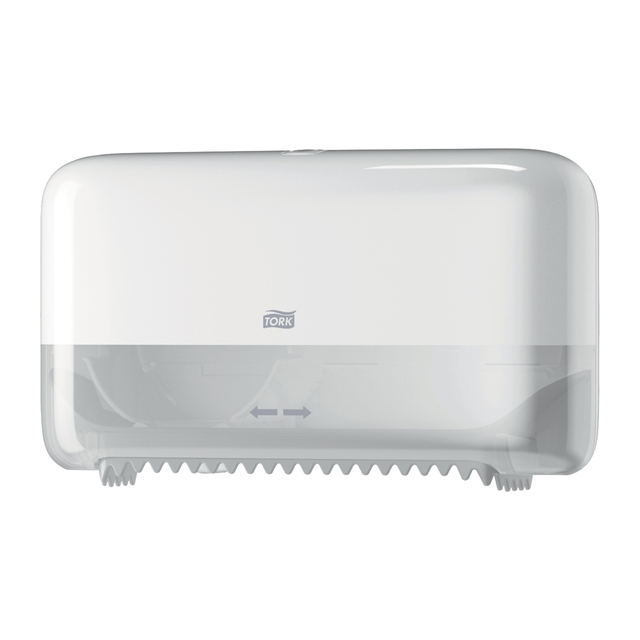 Toiletpapierdispenser Tork T7 Elevation Optiserve Coreless medium duo wit 558040