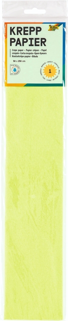Crêpepapier Folia 250x50cm nr145 lichtgroen