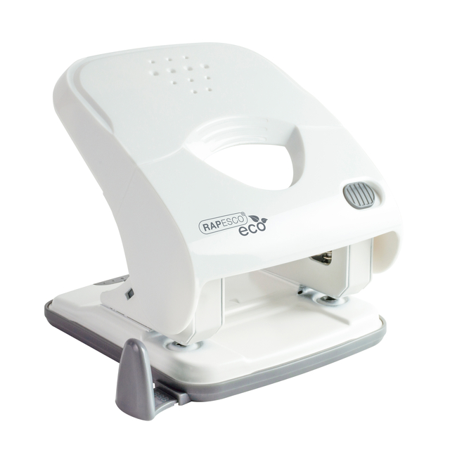 Perforator Rapesco Germ-Savvy Less Effort Eco X5-40ps antibacterieel 2-gaats wit