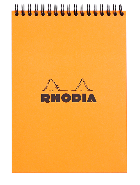 Spiraalblok Rhodia A5 lijn 160 pagina’s 80gr oranje