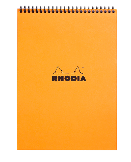 Spiraalblok Rhodia A4 lijn 160 pagina’s 80gr oranje