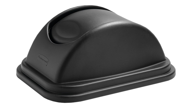 Deksel Rubbermaid groot 39L zwart