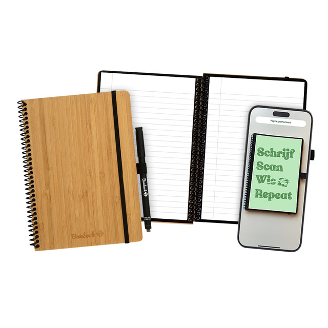 Notitieboek Bambook Classic hardcover A5 lijn 40 pagina’s uitwisbaar