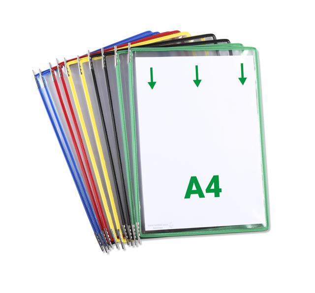 Zichtpaneel Tarifold A4 verticaal assorti 10 stuks