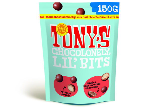 Chocolade Tony’s Chocolonely Lil’ Bits melk koekje mix 150 gram