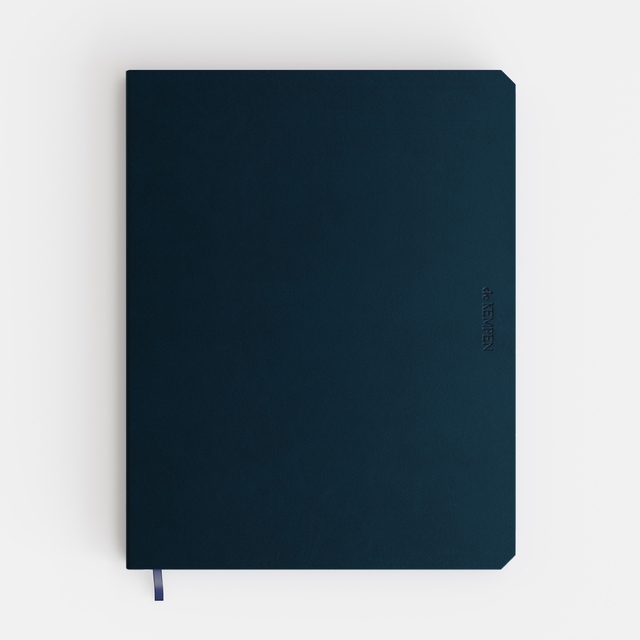 Notitieboek de KEMPEN Silence 171x220mm blanco 192 pagina’s 90gr donkerblauw