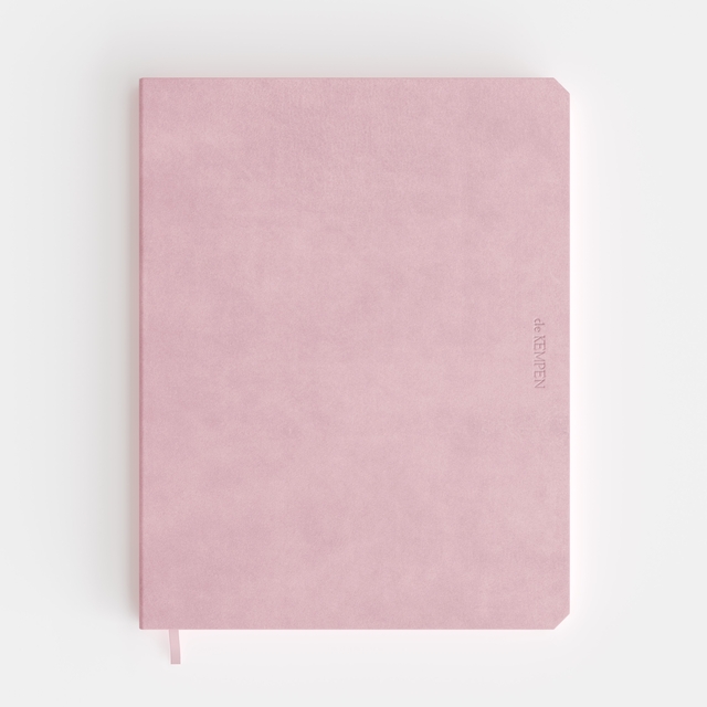 Notitieboek de KEMPEN Brut 171x220mm blanco 192 pagina’s 90gr roze