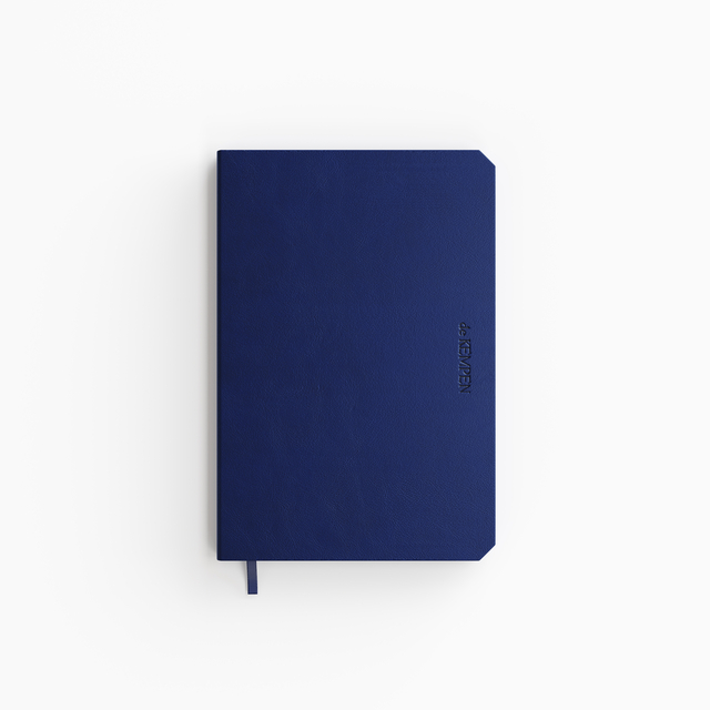 Notitieboek de KEMPEN Silence 110x160mm blanco 160 pagina’s 90gr donkerblauw