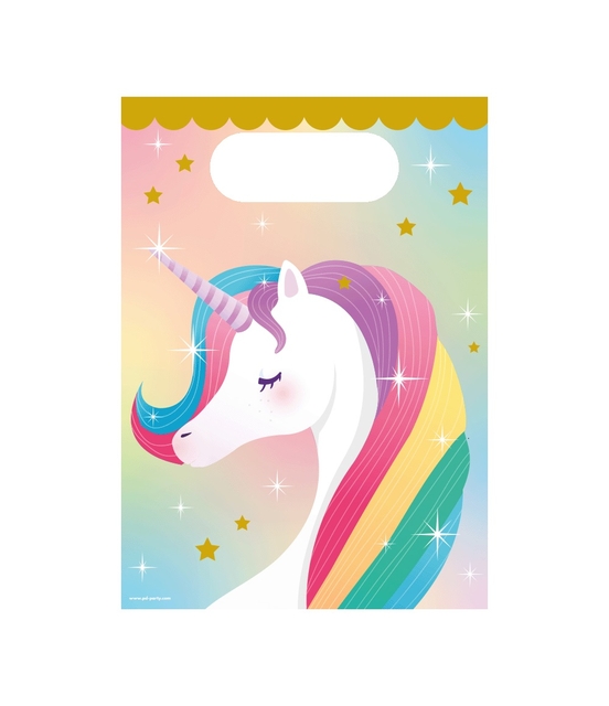 Cadeau tasjes Unicorn papier 23×16,5cm 6 stuks