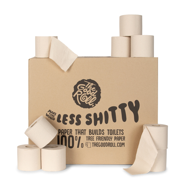 Toiletpapier The Good Roll The Panda Edition Naked bamboe 2-laags 24×300 vel naturel