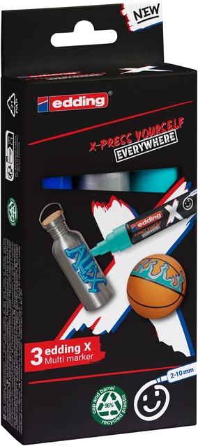 Edding 6900 X multi m. 3pcs set ocean col.