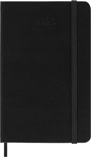 Agenda 2026 Moleskine 12M Planner Weekly 7dagen/2pagina’s pocket hc black