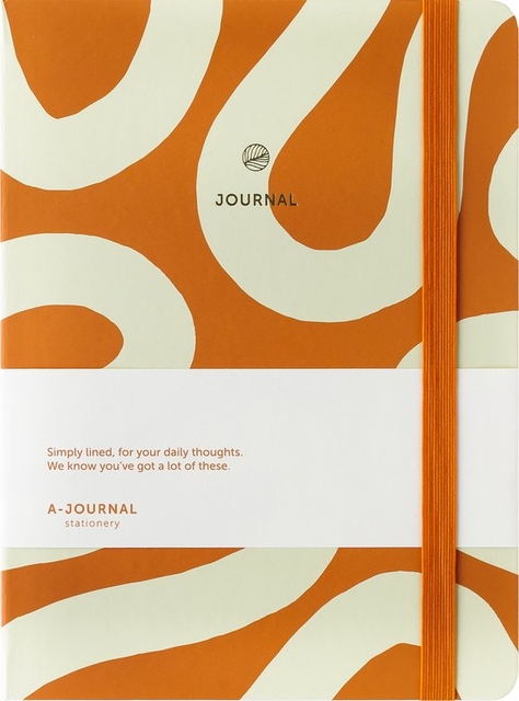 Notitieboek A5 Flow oranje A Journal lijn