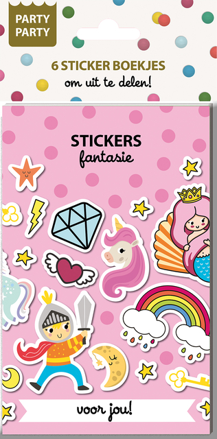 Party Party 6 Sticker boekjes – Fantasie Interstat
