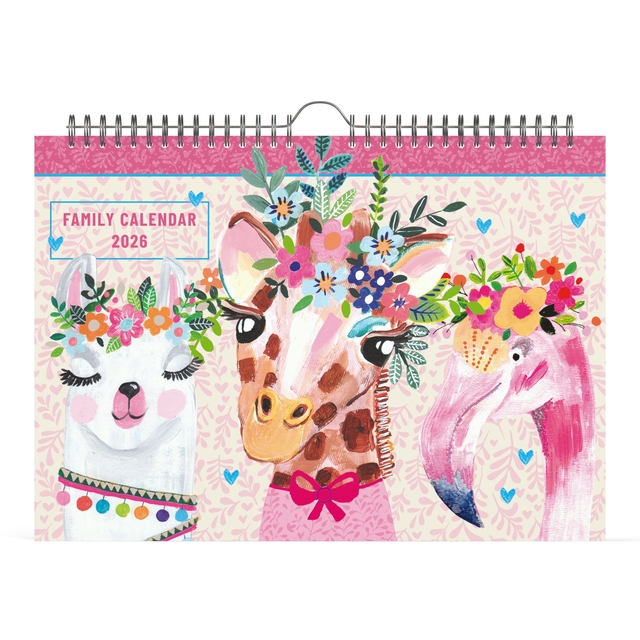 Familiekalender 2026 Lannoo 310×220 Paper Salad 7dagen/1pagina
