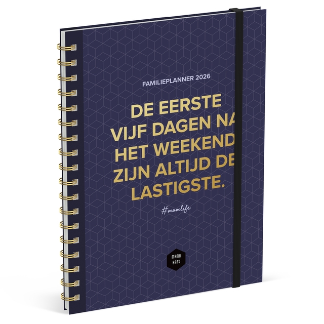 Familieagenda 2026 Lannoo 180×240 Mama Baas 7dagen/2pagina’s
