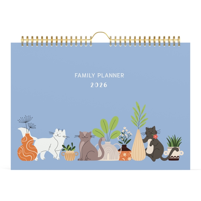 Familiekalender 2026 Lannoo 310×220 Cats 7dagen/1pagina
