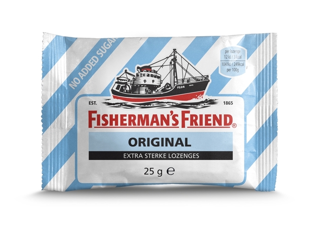 Keelpastilles Fisherman’s Friend original extra sterk zak 25 gram