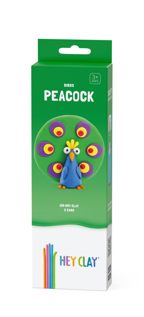 Klei Hey Clay Peacock 3 potjes