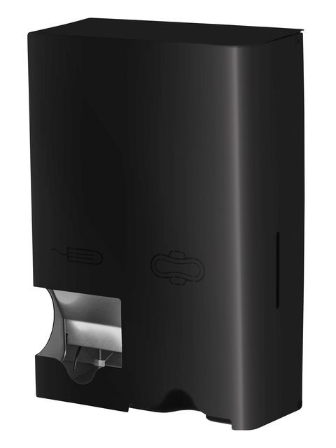 Dameshygiënedispenser MediQo-line klein RVS zwart