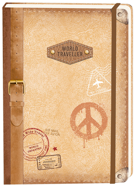 Notitieboek Travel A5 lijn 92 pagina’s softcover