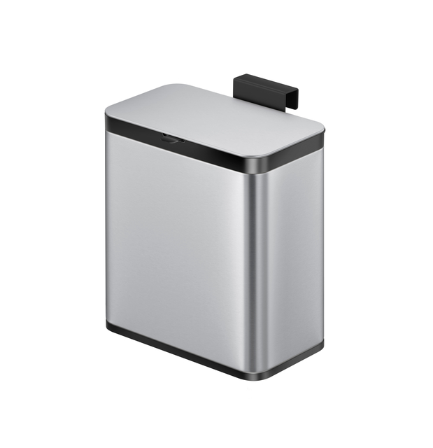 Afvalbak EKO Puro S food waste caddy 7 liter zwart rvs