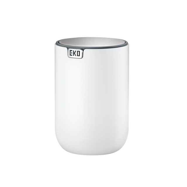 Afvalbak EKO Fandy 2 tafelmodel met swingdeksel 1.5 liter wit
