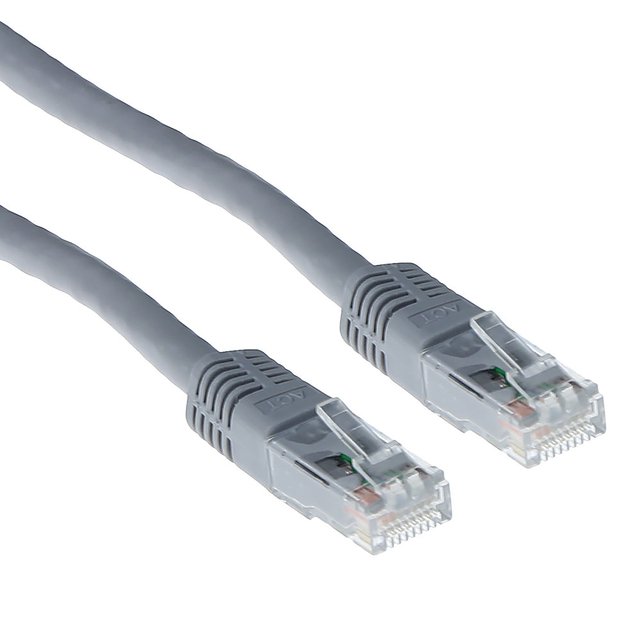 Kabel ACT U/UTP CAT6 patchkabel RJ45 Grijs 3 meter