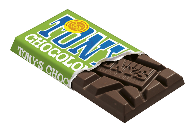 Chocolade Tony’s Chocolonely puur amandel zeezout reep 90 gram