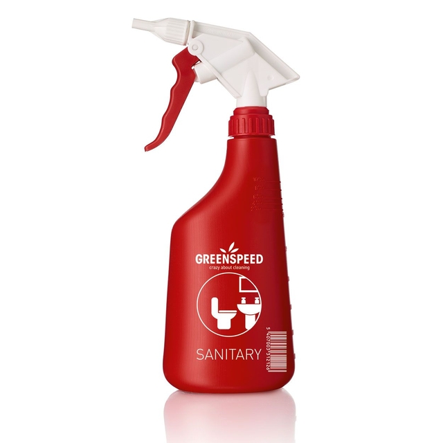 Sprayflacon Greenspeed sanitair 650ml leeg rood