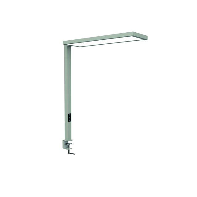 Werkpleklamp tafelklem MAUL Senja LED beweging- daglichtsensor dimbaar zilver
