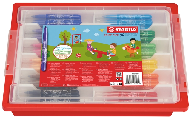 Viltstift STABILO power Max 980 fijn assorti classpack à 140 stuks