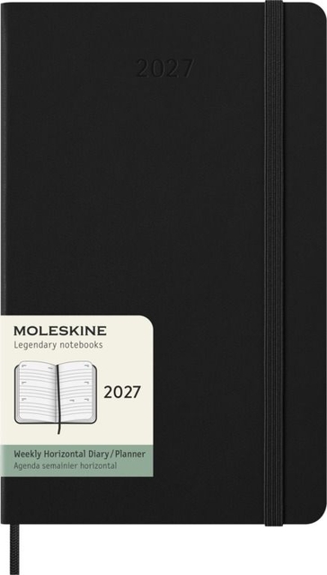 Agenda 2027 Moleskine 12M Planner Weekly 7dagen/2pagina’s large hc black