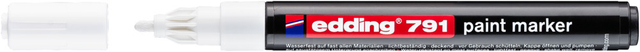 Paintmarker edding 791 op alcoholbasis 1-2mm wit