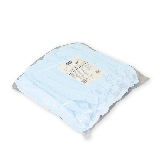 Haarnet Hynex clip non-woven wit pp 100 stuks