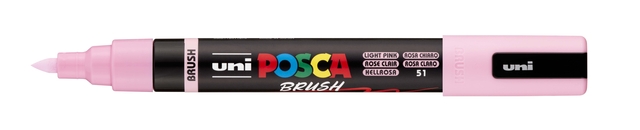 Paintmarker Uni POSCA PC-5BR brushpunt medium lichtroze