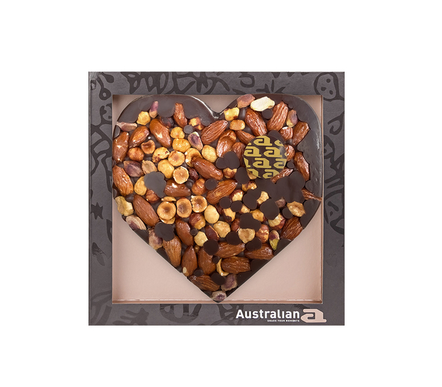 Chocolade Australian hart puur/noten