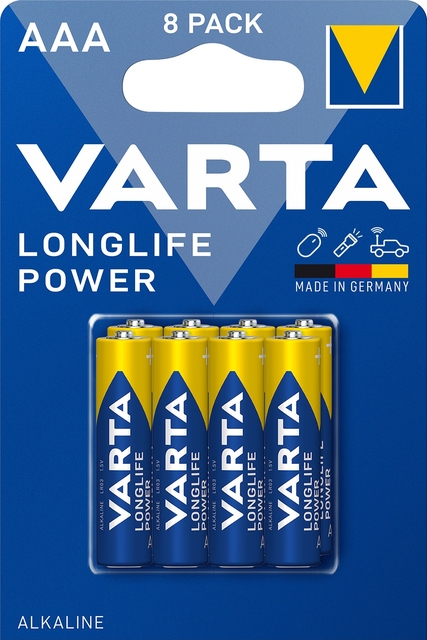 Batterij VARTA Longlife Power 8x AAA