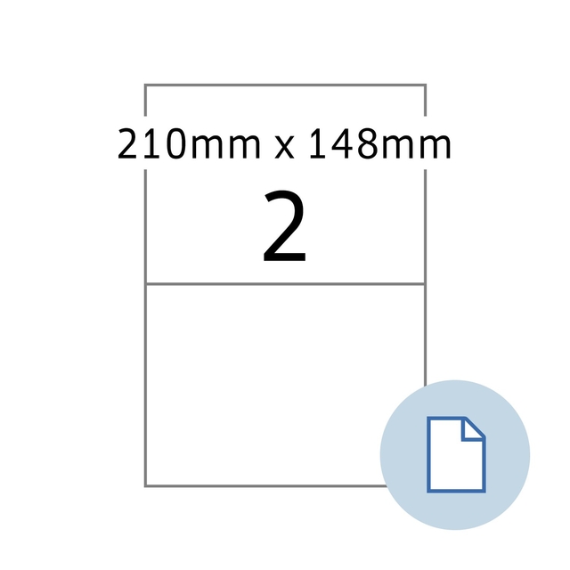 Etiket HERMA 8402 A4 EXPR 500 210x148mm wit 1000 stuks