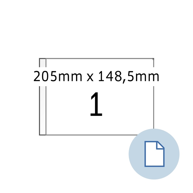 Etiket HERMA 8493 A5 EXPR 1.000 205×148.5mm wit 1000 stuks