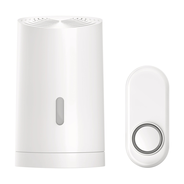 Draadloze deurbelset KlikAanKlikUit ACDB-9000AC wit