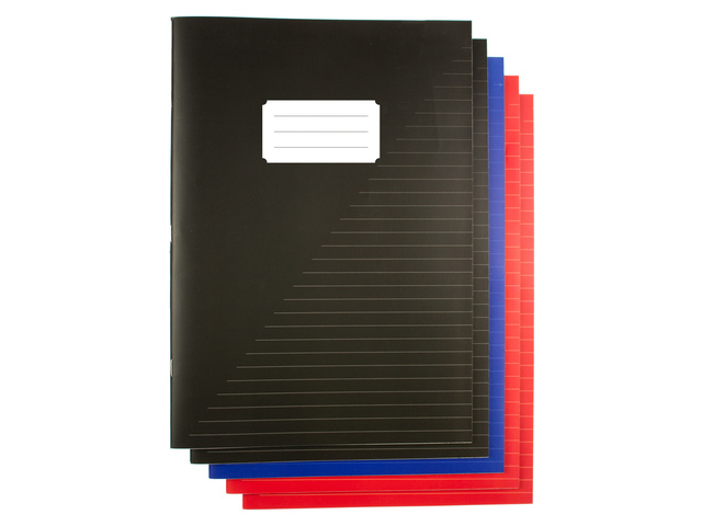 Schrif Kangaro A4 lijn 160 pagina’s  60gr assorti pak à 5 stuks