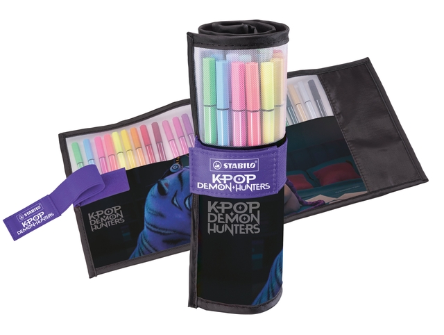 Viltstift STABILO Pen 68 K-Pop rollerset Demon Hunters assorti 25st