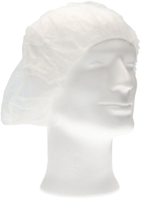 Haarnet CMT bouffant non-woven XL 58cm PP wit 100 stuks