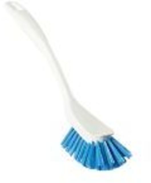 Afwasborstel  Vikan classic medium 255mm wit blauw